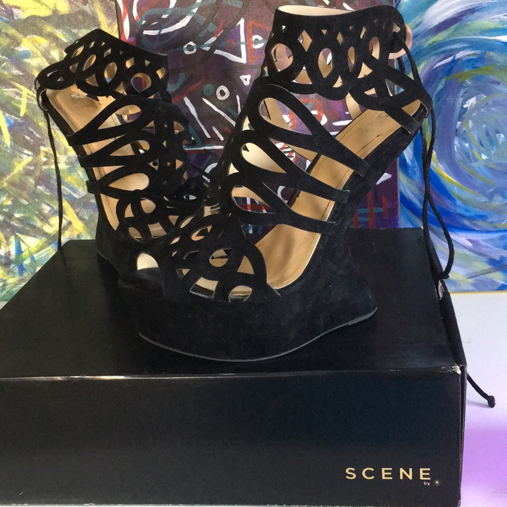 Phylicia Heel-Less Platform, size 10